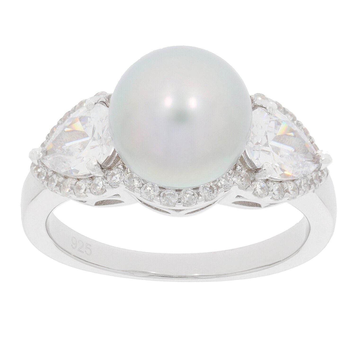 3 Stone Ring Mountings for Pearl - Syzjewelry