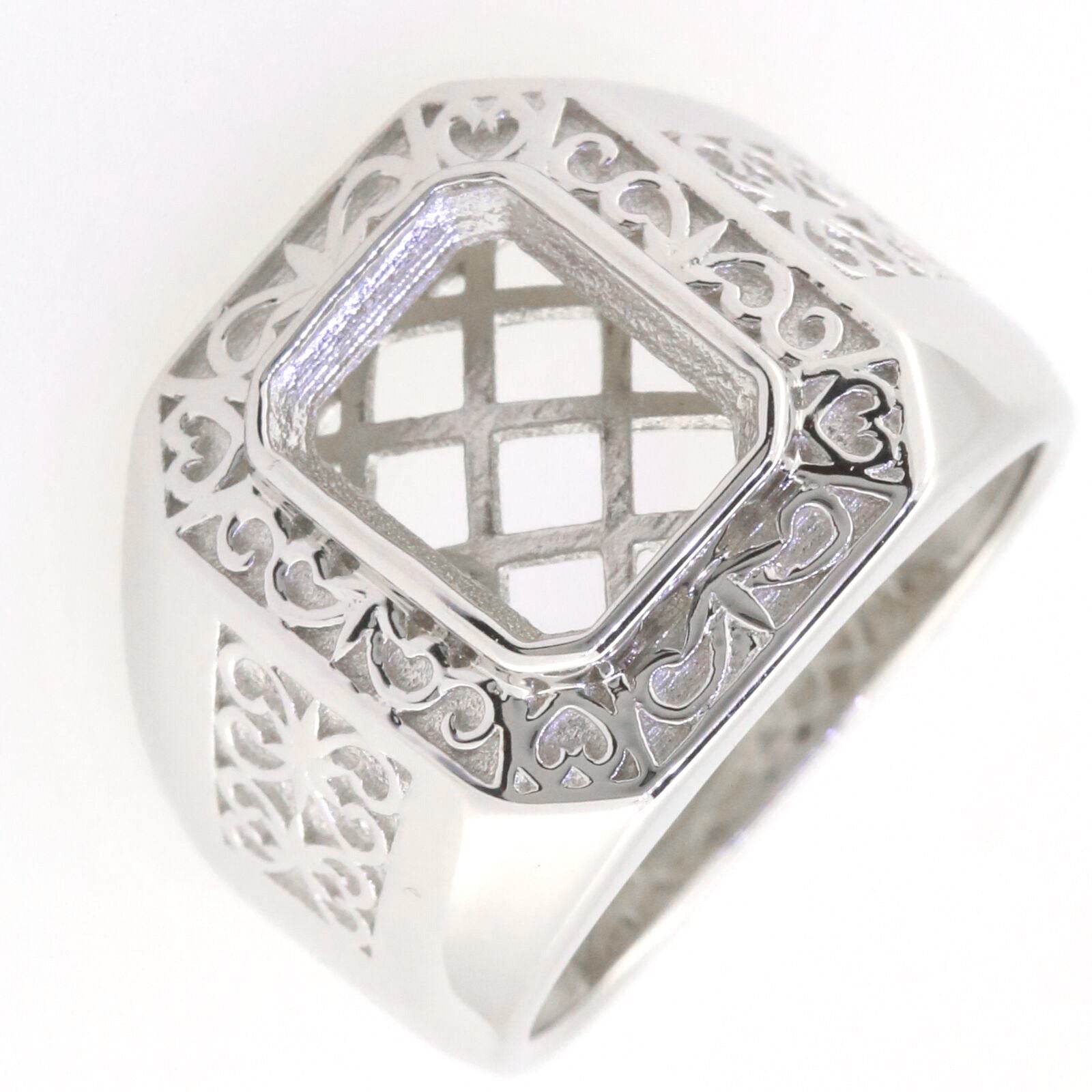 Fleur de lis ring Settings- Syzjewelry