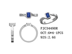 Sterling Silver Semi Mount Ring Setting OCT Emerald 7x5mm Split Shank Syzjewelry