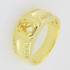 Men's Sterling Silver Semi Mount Ring Setting Oval OV 7x5mm - Syzjewelry