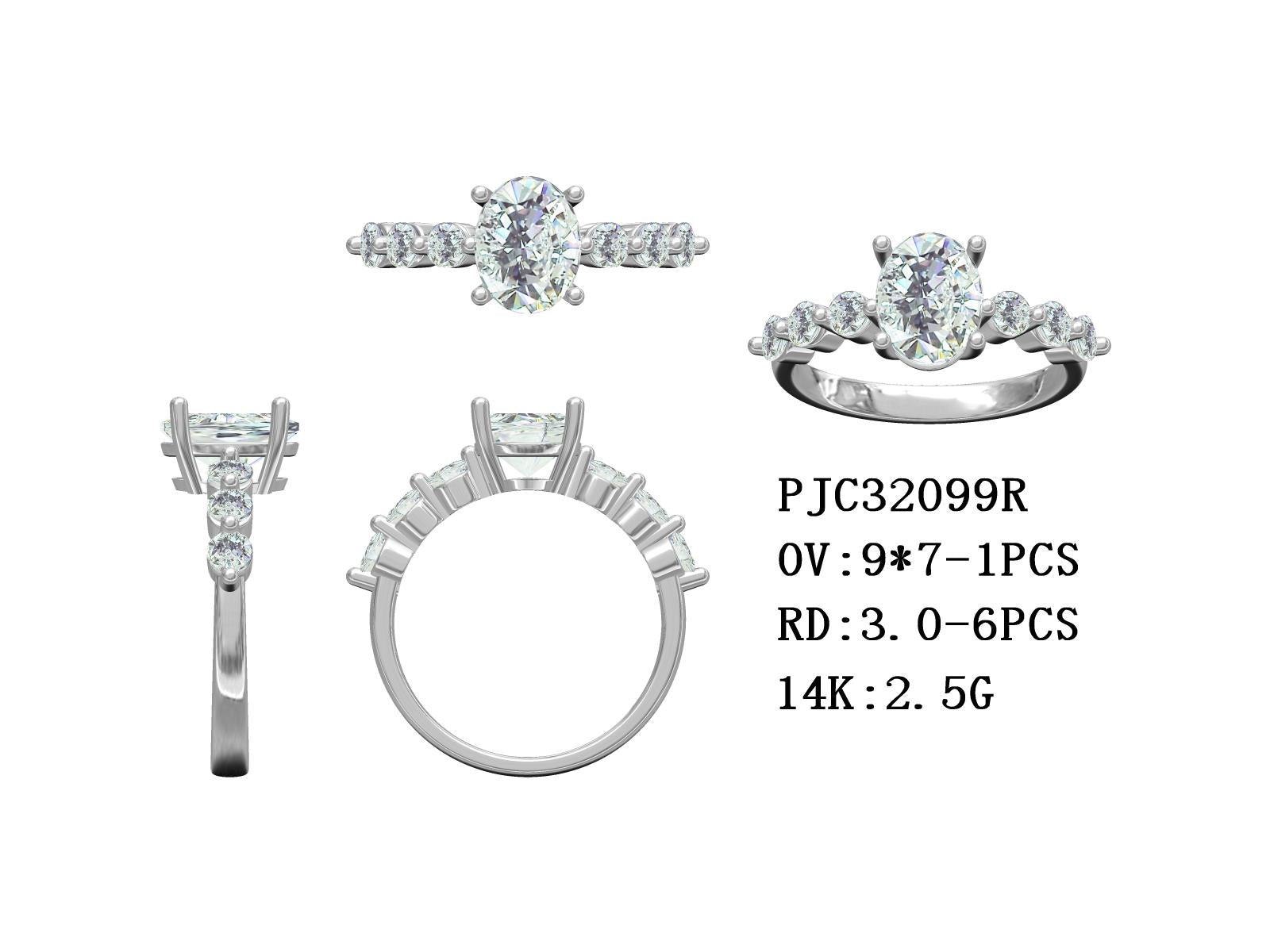 Sterling Silver Semi Mount Ring Setting Oval OV 9x7mm Accent Shank Multi Stone Syzjewelry