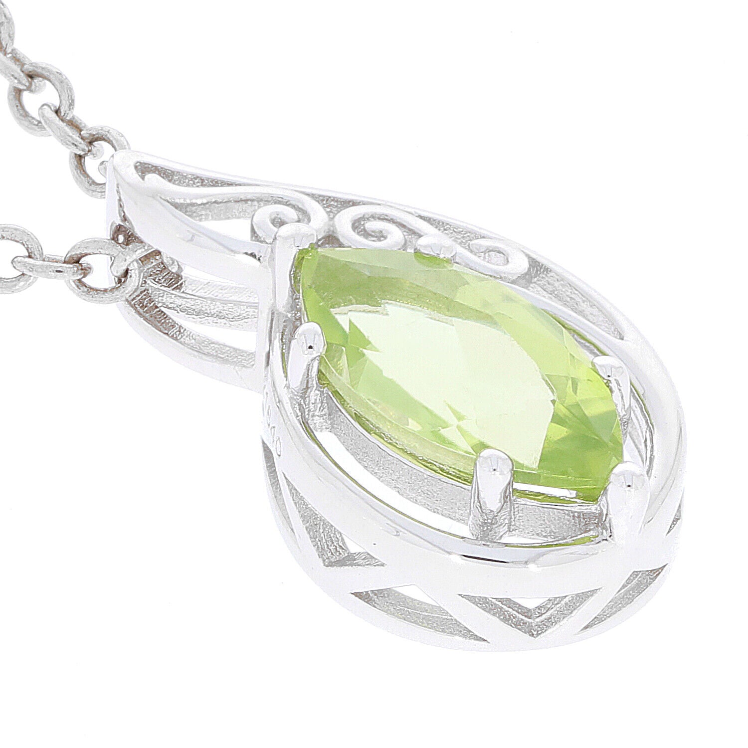 Sterling Silver Semi Mount Pendant Setting Marquise MQ 10X5mm - Syzjewelry