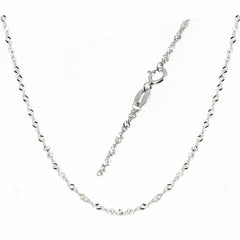 Sterling Silver Singapore Chain Necklace Solid 925 Women 18" 20" 22" 24" Syzjewelry