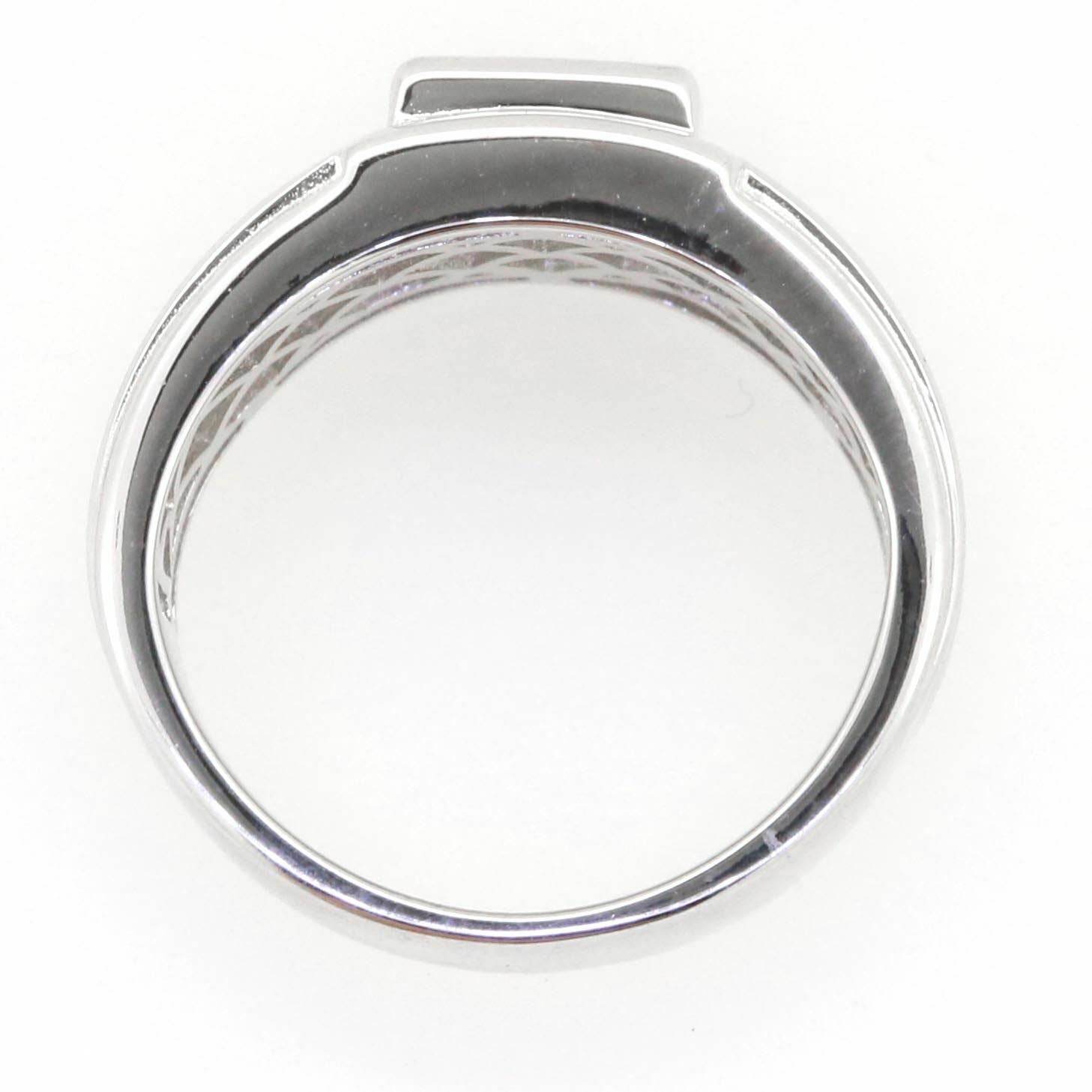 Men's Sterling Silver Semi Mount Ring Setting Princess SQ 6.5X6.5mm - Syzjewelry