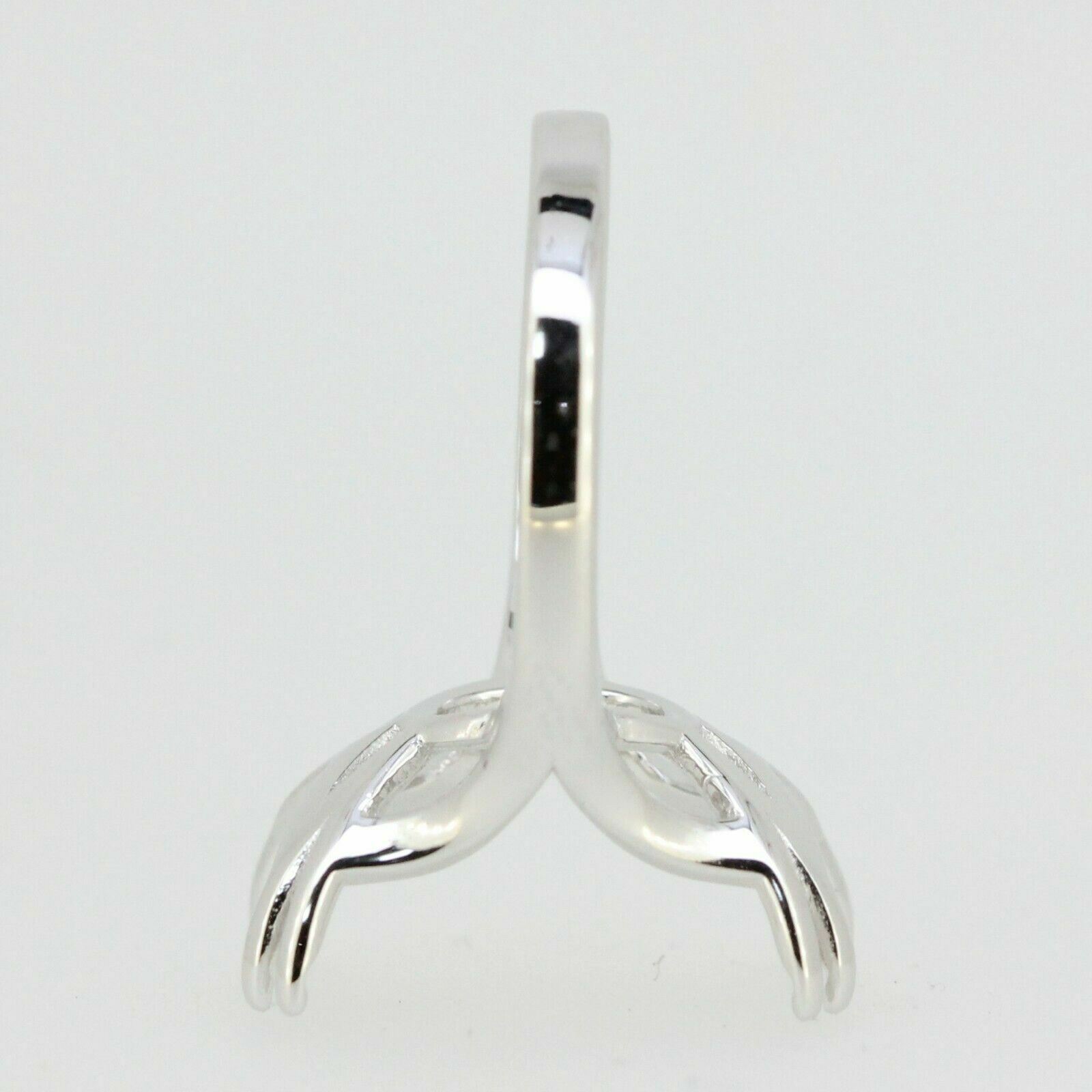 Sterling Silver Semi Mount Ring Setting Emerald OCT 16x12mm Contemporary Syzjewelry