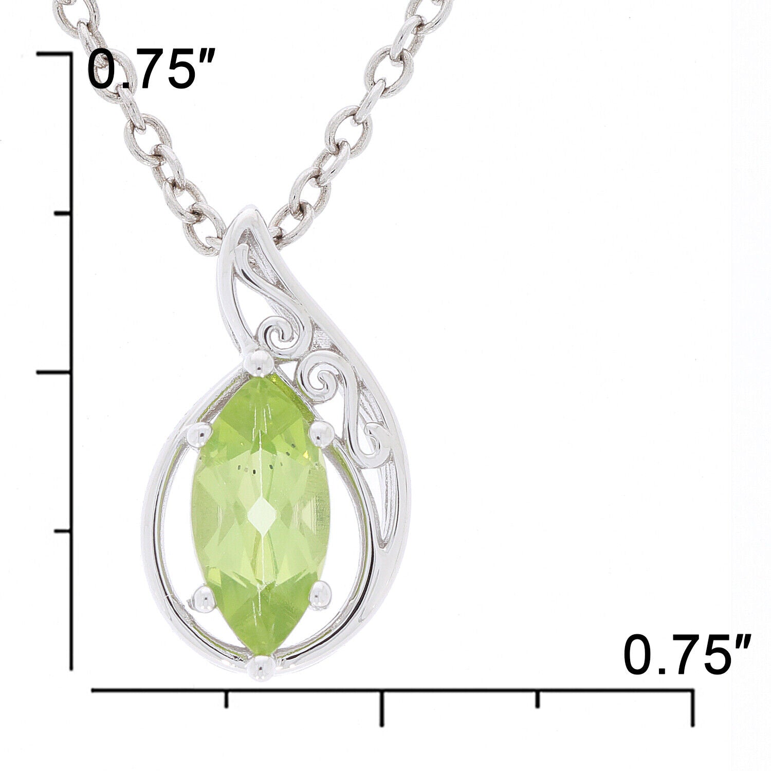 Sterling Silver Semi Mount Pendant Setting Marquise MQ 10X5mm - Syzjewelry