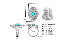 Sterling Silver Semi Mount Ring Setting Marquise MQ 10x5mm Syzjewelry