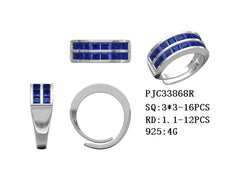 Sterling Silver Semi Mount Ring Setting Princess SQ 3x3mm Band Ring Syzjewelry