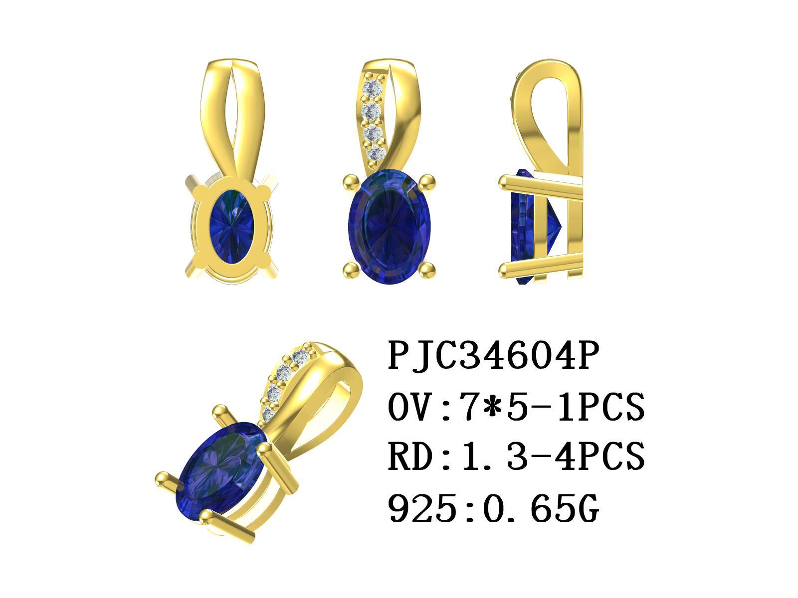 Sterling Silver Semi Mount Pendants Setting Oval OV 7x5mm Syzjewelry