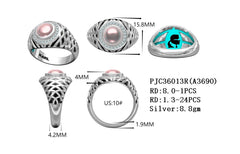 Sterling Silver Semi Mount Ring Setting Round Rd 8x8mm Syzjewelry