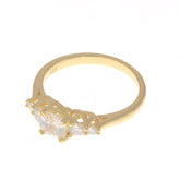 Sterling Silver Semi Mount Ring Setting Emerald OCT 5x5mm Round RD 3x3mm 5 Stone Design Syzjewelry