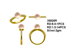 Sterling silver semi mount ring setting Oval OV 16x12 Round RD 1.25mmx1.25 Solitaire Syzjewelry