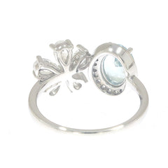 Sterling Silver Semi Mount Ring Setting Oval OV 8x6mm Pear PE 5x3mm Syzjewelry