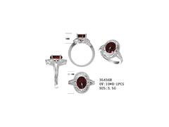 Sterling Silver Semi Mount Ring Setting Oval OV 10x8mm Syzjewelry