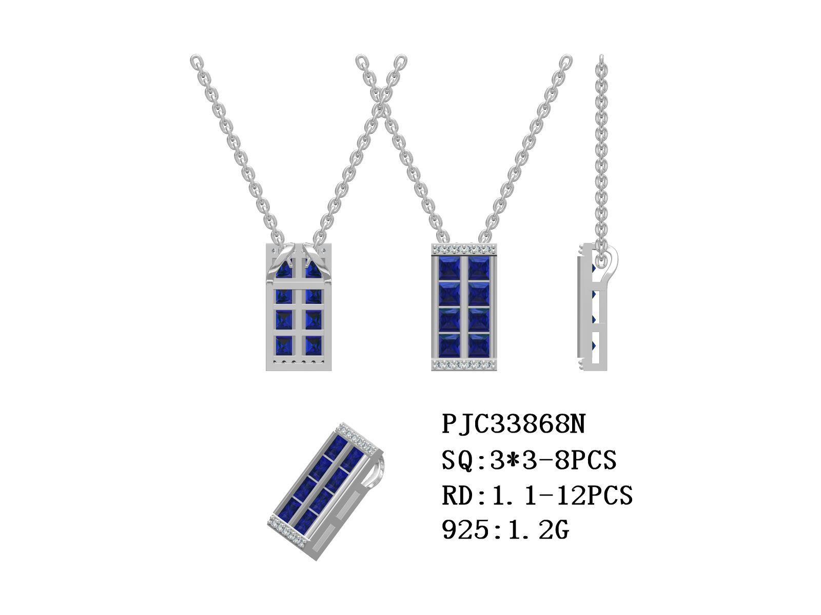 Sterling Silver Semi Mount Pendant Setting SQ Princess 3x3mm Necklace Syzjewelry