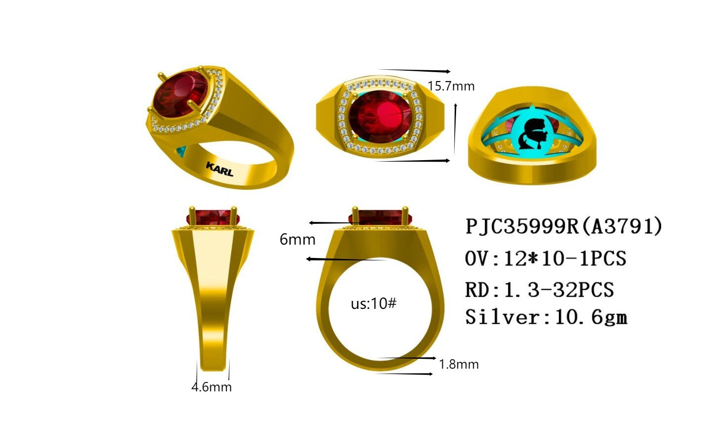 Sterling Silver Semi Mount Ring Setting Oval OV 12x10mm Round RD 1.3mm Syzjewelry