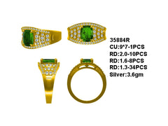 Sterling Silver Semi Mount Ring Setting Cushion CU 9x7mm Round RD 2x1.6x1.3mm Syzjewelry