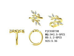 Sterling Silver Semi Mount Ring Setting Marquise MQ 5x2.5mm Leaves Syzjewelry