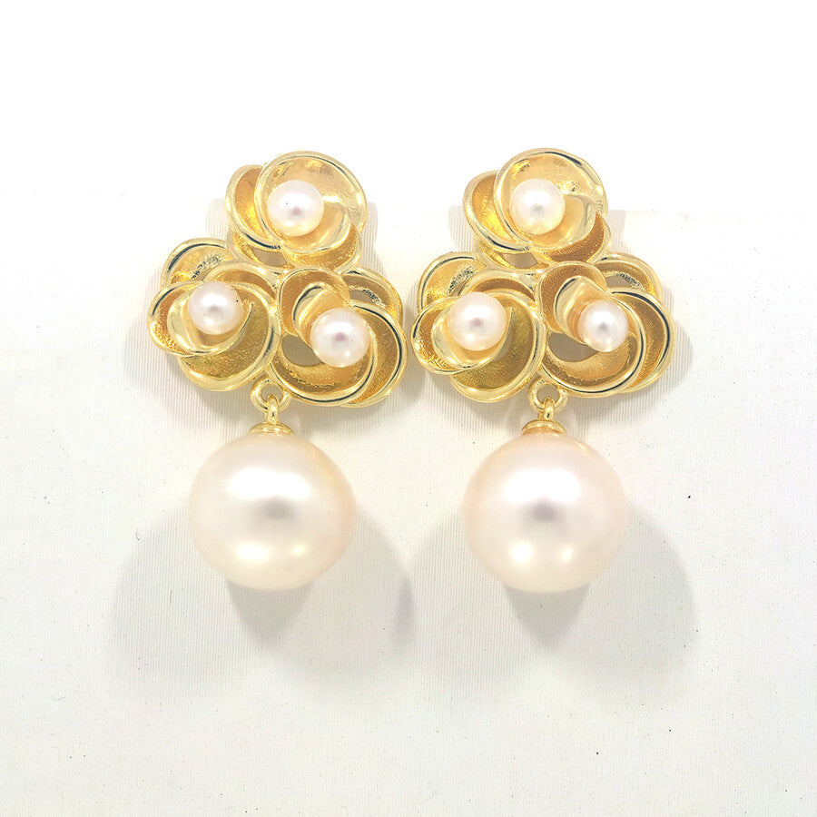 Sterling Silver Semi Mount Earrings Setting 13x10mm Pearl Syzjewelry