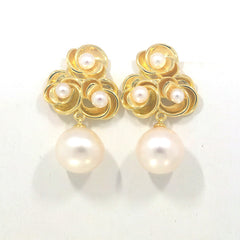 Sterling Silver Semi Mount Earrings Setting 13x10mm Pearl Syzjewelry