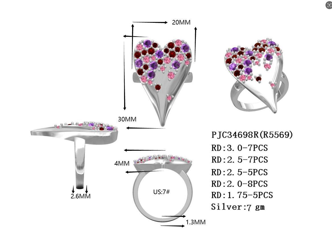 Sterling Silver Semi Mount Ring Setting Round RD 3x3mm 2x2mm 2x2mm 1x1mm Syzjewelry