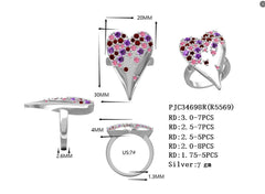 Sterling Silver Semi Mount Ring Setting Round RD 3x3mm 2x2mm 2x2mm 1x1mm Syzjewelry