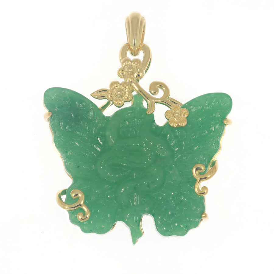 Sterling Silver Semi Mount Pendants Setting Cabochon CAB 35x29mm Butterfly Syzjewelry