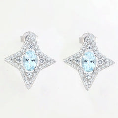 Sterling Silver Semi Mount Earrings Setting Oval OV 7x5mm Syzjewelry