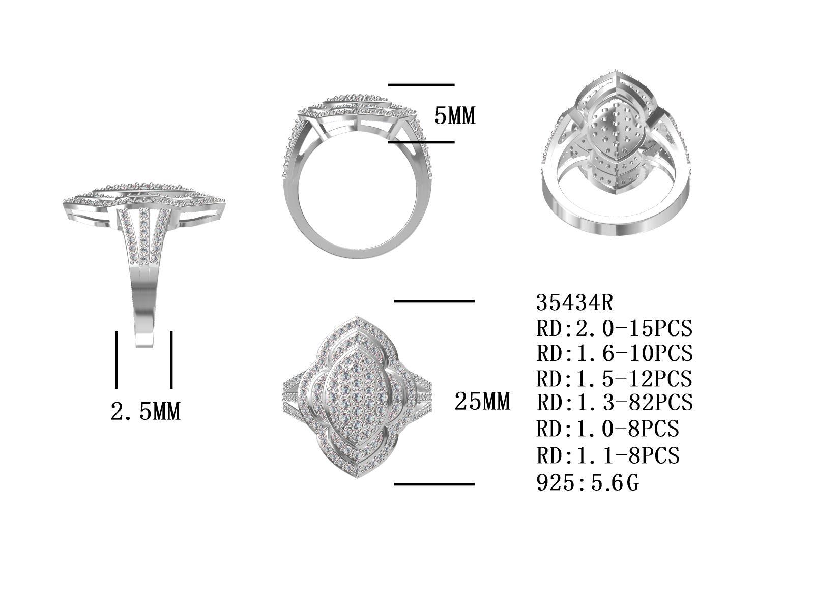 Sterling Silver Semi Mount Ring Setting Round RD 2mm 1.6mm 1.5mm 1.3mm 1.0mm Syzjewelry