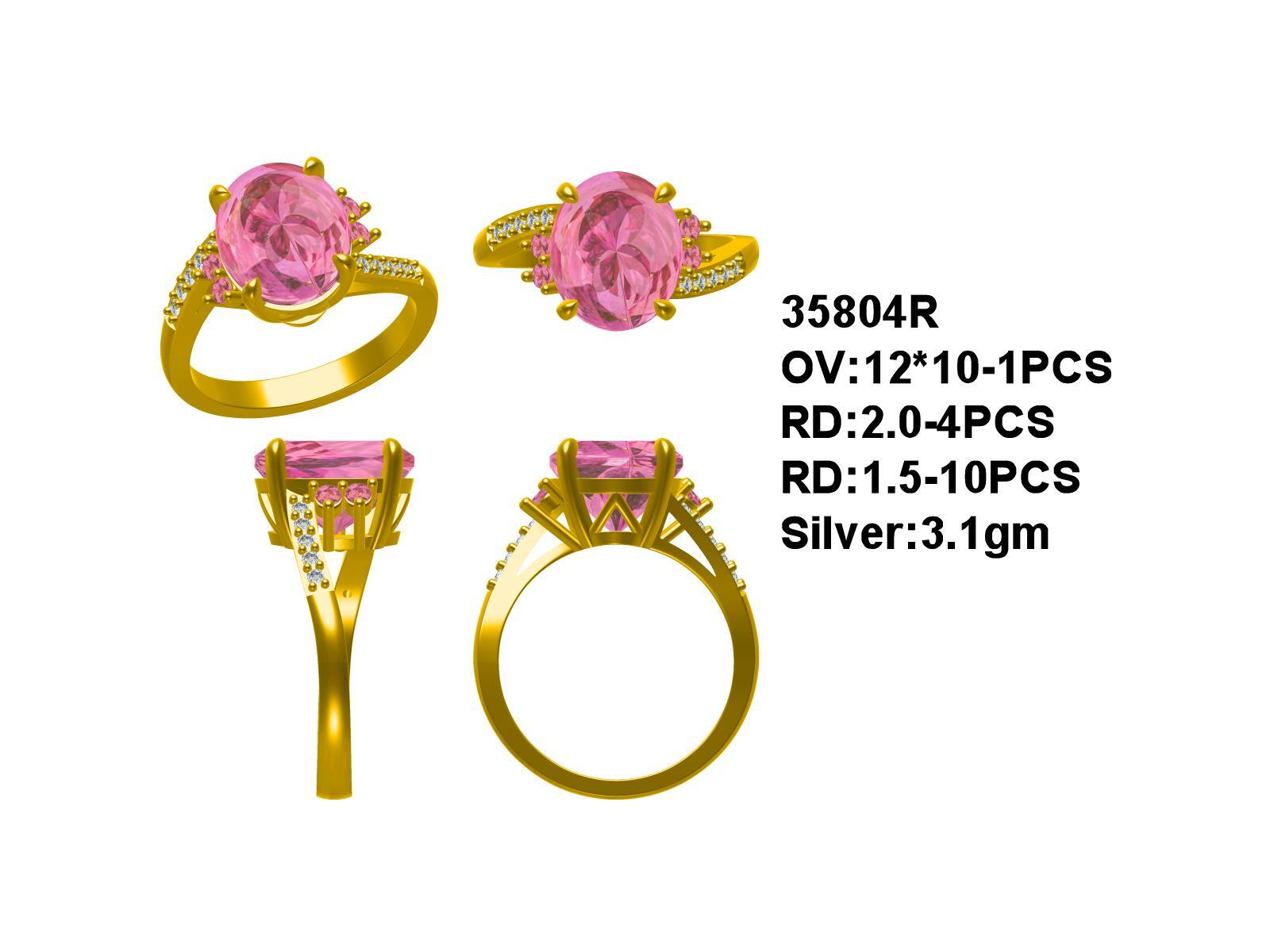 Sterling Silver Semi Mount Ring Setting Oval OV 12x10 Round 2x1.5mm Syzjewelry