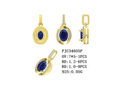 Sterling Silver Semi Mount Pendants Setting Oval OV 7x5mm Syzjewelry