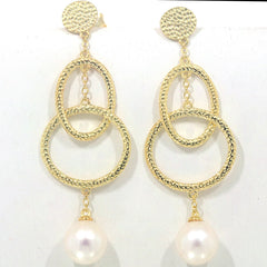 Sterling Silver Semi Mount Earrings Setting Round RD 8mm Pearl Dangle Syzjewelry
