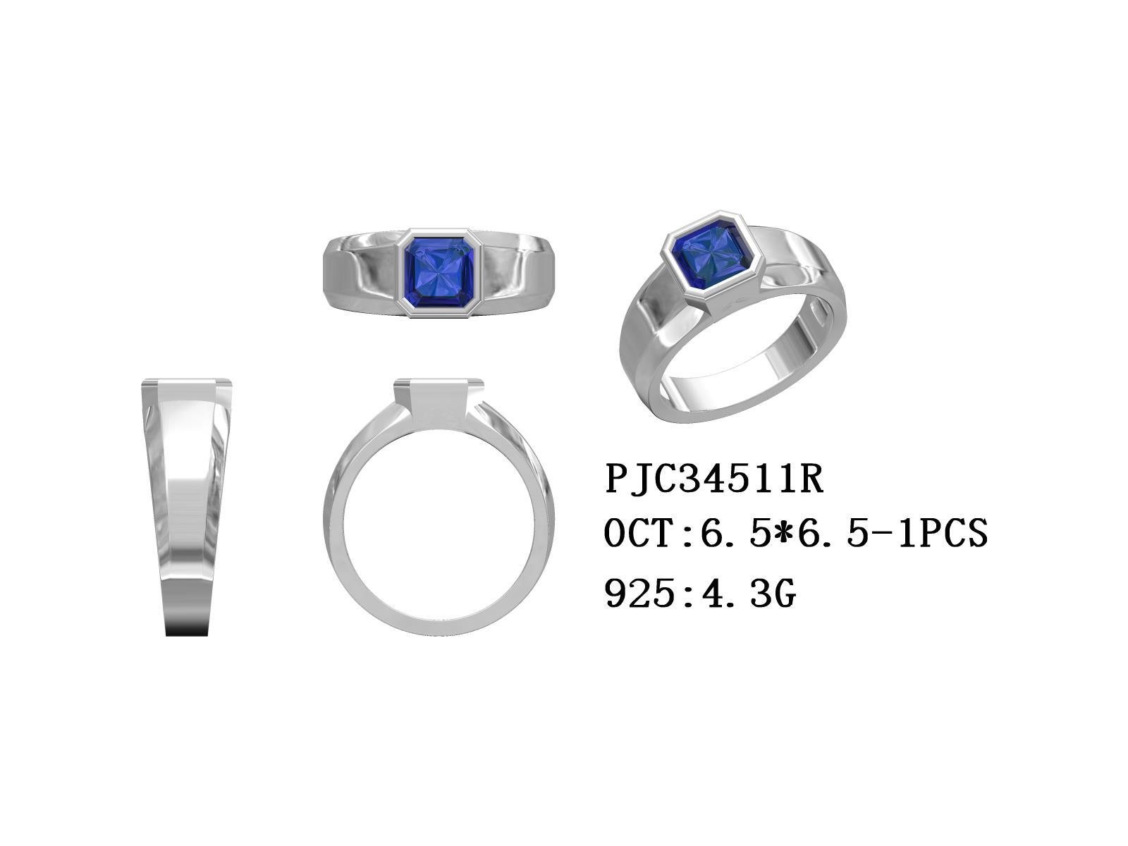 Sterling Silver Semi Mount Ring Setting Emerald OCT 6.5x6.5mm Syzjewelry