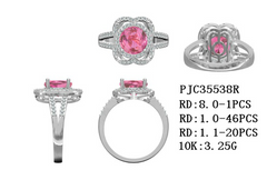 Sterling Silver Semi Mount Ring Setting Round RD 8x8mm 1x1mm Halo Split Shank Syzjewelry