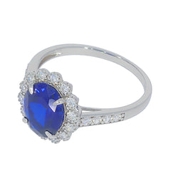 Sterling Silver Semi Mount Ring Setting Oval OV 10X8mm Halo Ring DHJ