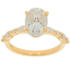 Sterling Silver Semi Mount Ring Setting Oval OV 11x7 MQ 4X2mm Solitaire Engagement Ring - Syzjewelry