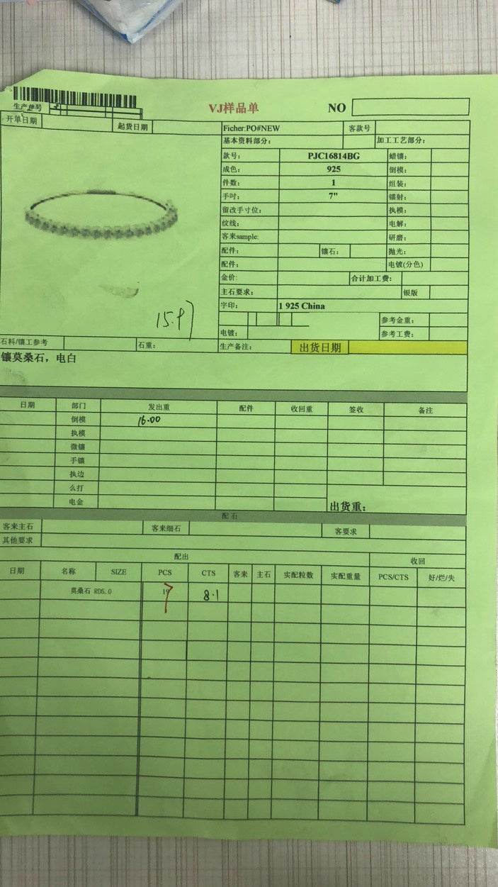 Sterling Silver Semi Mount Bracelet Setting Round RD 5x5mm - Syzjewelry