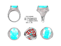 Sterling Silver Semi Mount Ring Setting Cushion CU 18X13mm Cocktail Ring DHJ