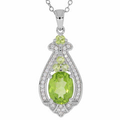 Sterling Silver Semi Mount Pendants Setting OV 9X7mm - Syzjewelry