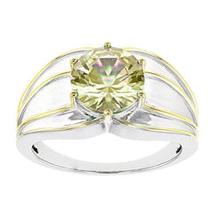 Men's Ring Settings Ring Mounting 14K White Gold Semi Mount Ring Setting for Round RD 10x10mm Male - Syzjewelry