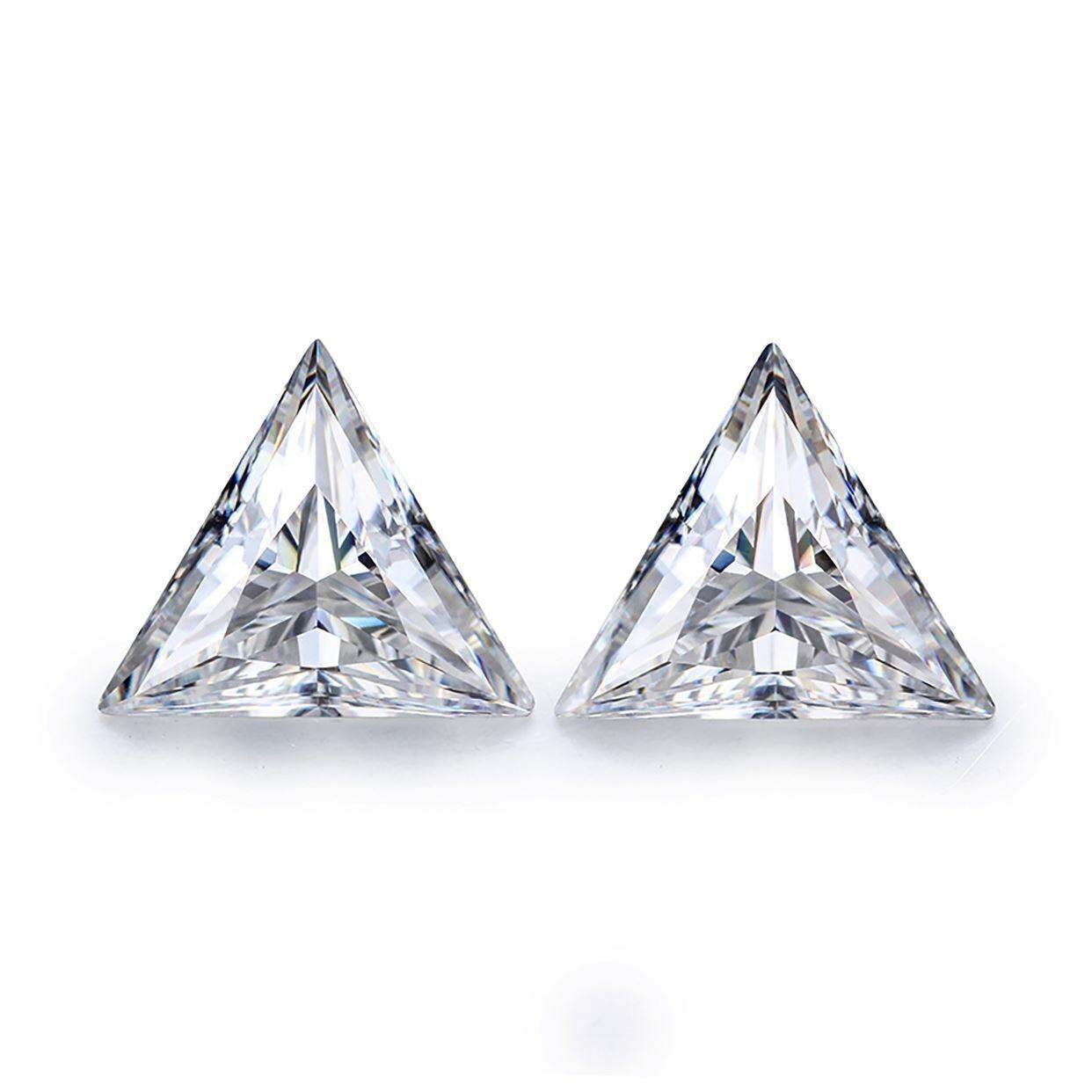 1.2 Carat Loose Moissanite White D Color TL 8.5mm VVS Certificate Triangle 8.5x8 - Syzjewelry