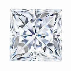 1/3 Carat Loose Moissanite White D Color SQ 3.5mm VVS Certificate Princess 3.5x3 - Syzjewelry