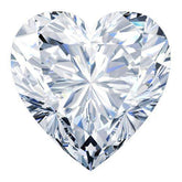 2 Carat Loose Moissanite White D Color HT 8mm VVS Certificate Heart 8x8mm - Syzjewelry