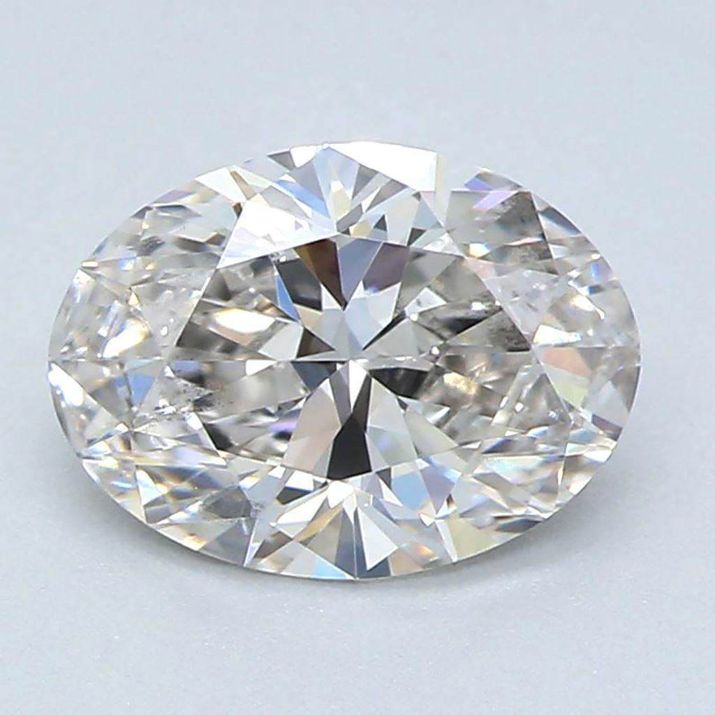 1 1/2 Carat Loose Moissanite White D Color Oval OV 8x6mm VVS Certificate - Syzjewelry