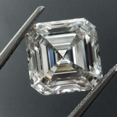 4.5 Carat Asscher Loose Moissanite White D Color 9.5mm VVS Certificate 9.5x9.5mm - Syzjewelry