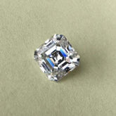 2.2 Carat Asscher Loose Moissanite White D Color VVS 7.5 mm Certificate 7.5x7.5 - Syzjewelry