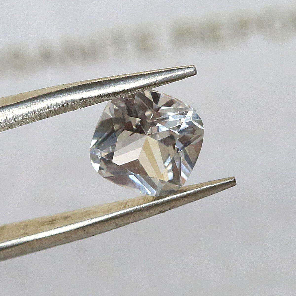 Cushion 6x6mm Loose Moissanite Stone White D Color 1 Carat VVS1 Certificate CU 6 - Syzjewelry