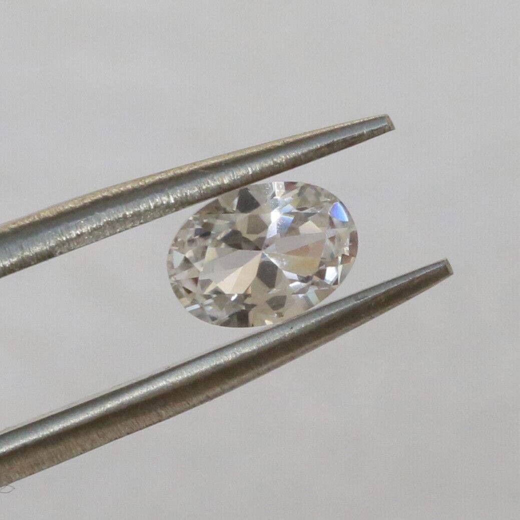 Oval OV 7x5mm Loose Moissanite Stone 1 Carat White D Color VVS1 GRA Certificate - Syzjewelry