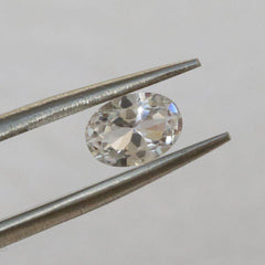 Oval OV 7x5mm Loose Moissanite Stone 1 Carat White D Color VVS1 GRA Certificate - Syzjewelry