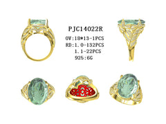 Sterling Silver Semi Mount Ring Setting Oval OV 18X13mm Leaf Shank Accent DHJ